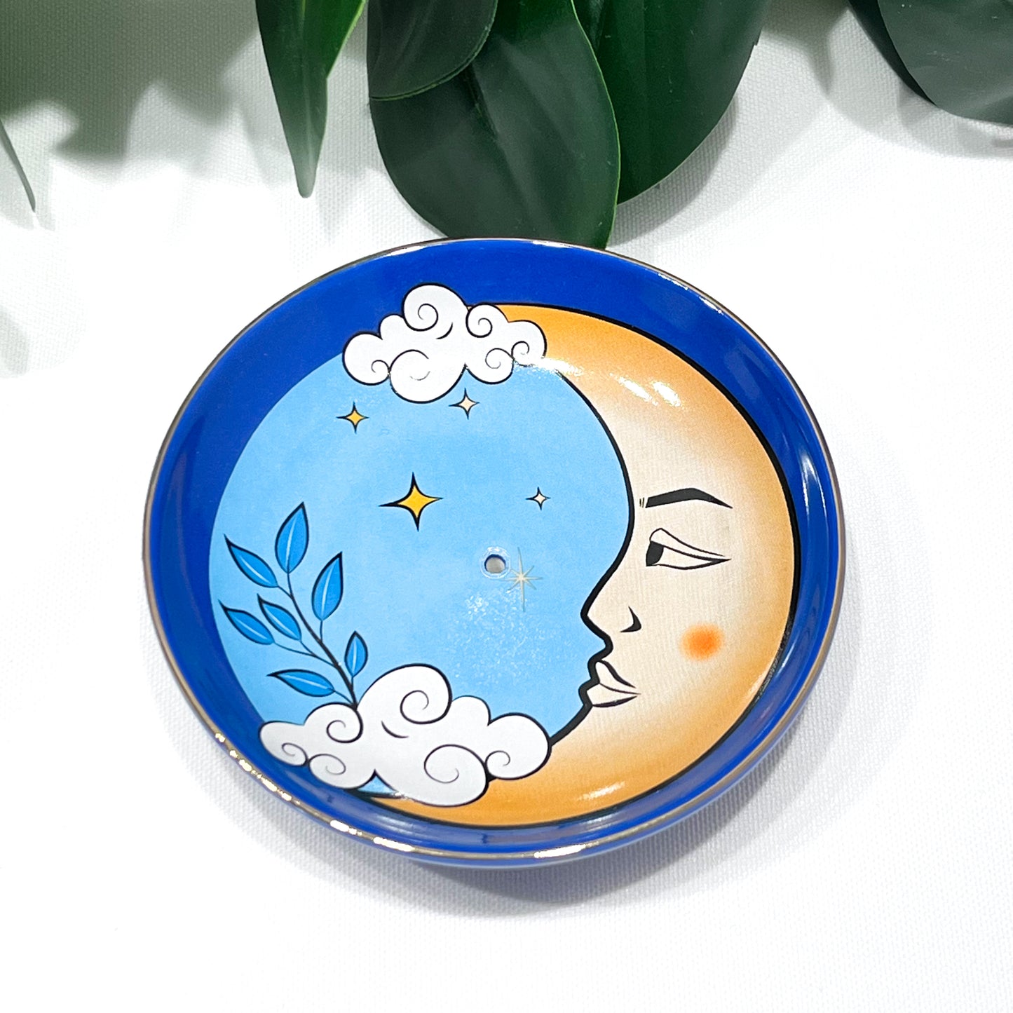 The Moon Ceramic Incense Holder