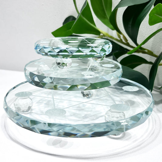 7 Point Star Glass Sphere Stands