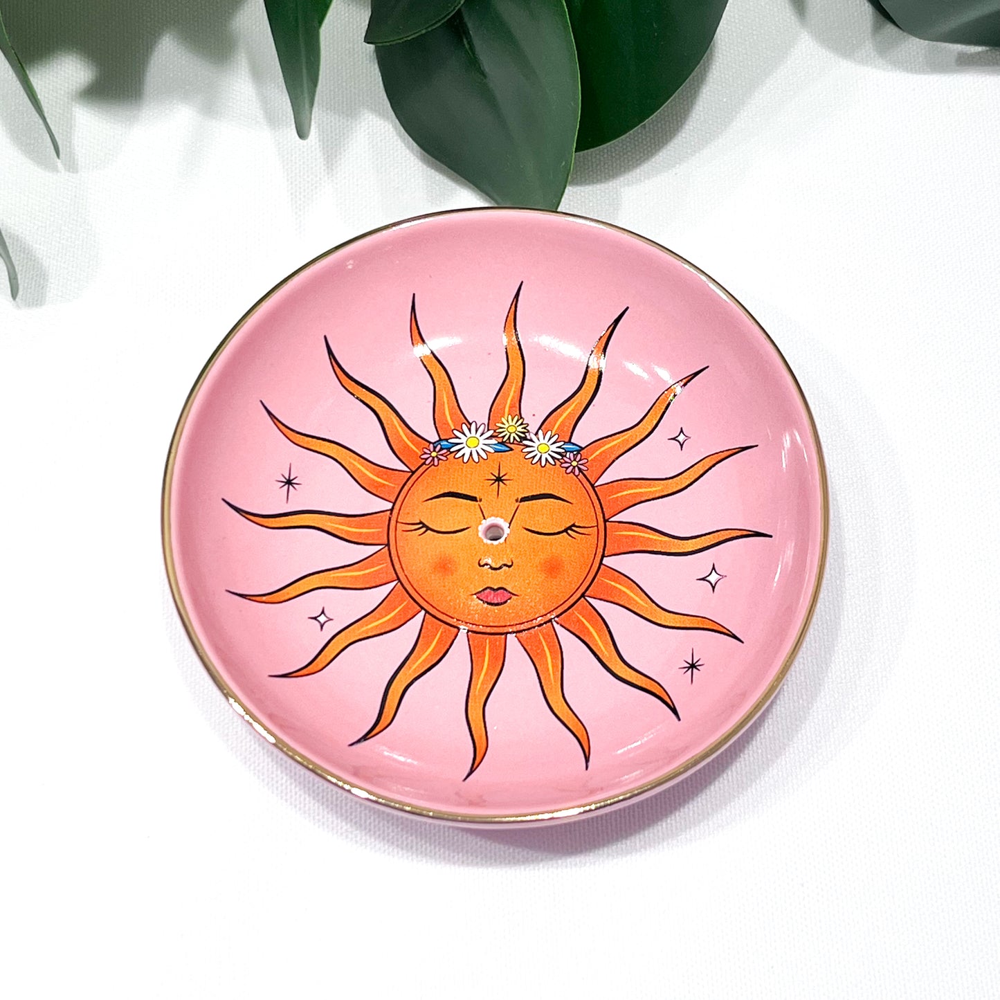 The Sun Ceramic Incense Holder