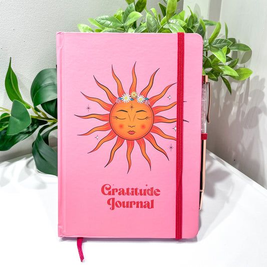 The Sun Gratitude Journal with Rose Quartz Pen