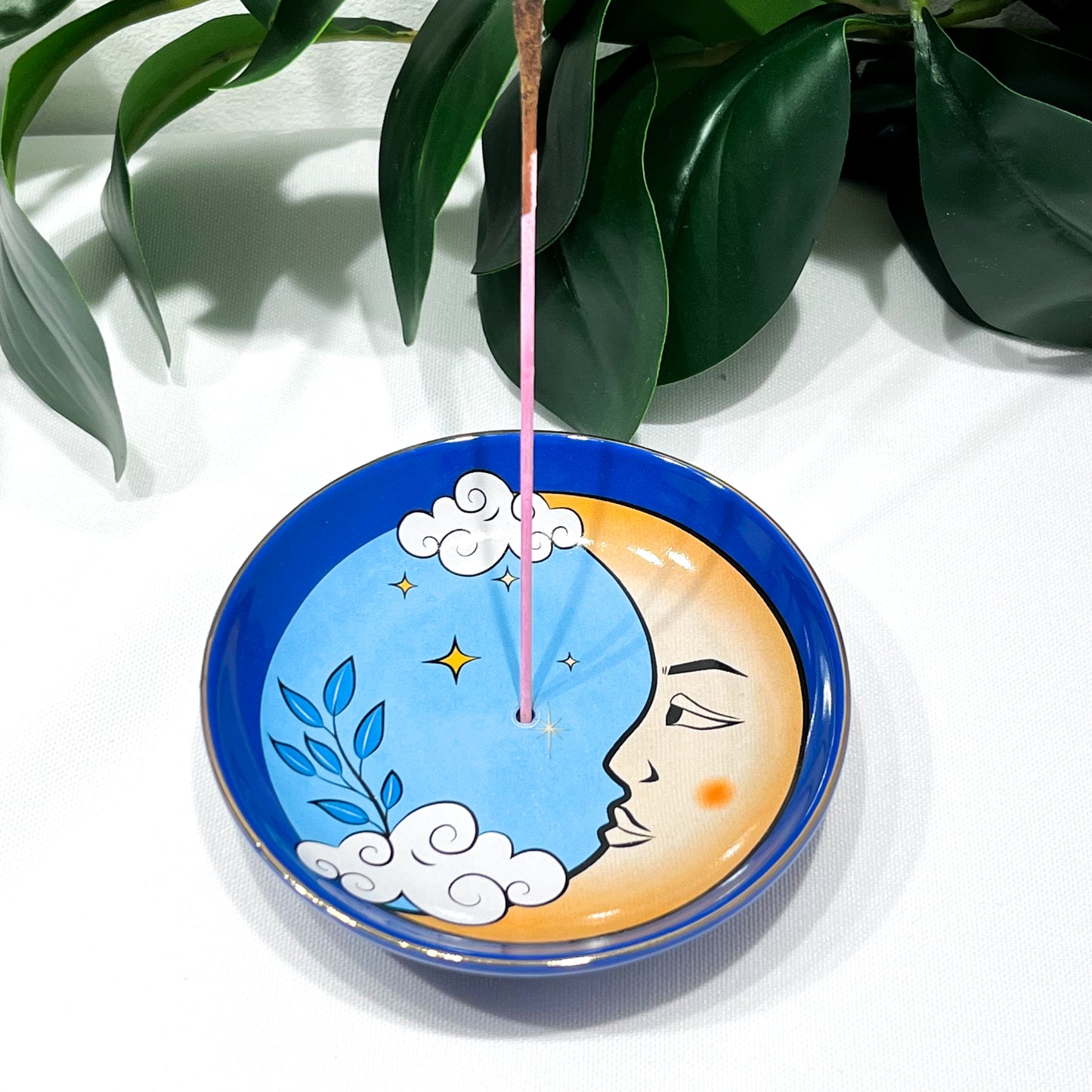 The Moon Ceramic Incense Holder