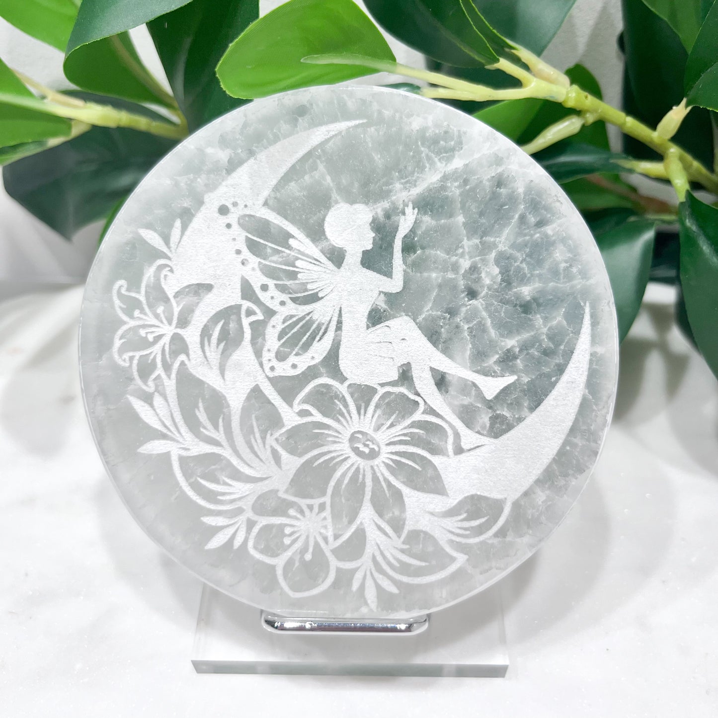 Selenite Fairy Charging Plate