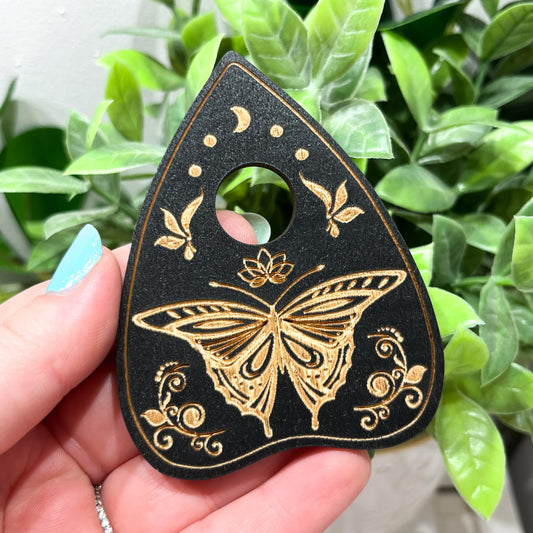Wooden Butterfly Planchette Sphere Stand