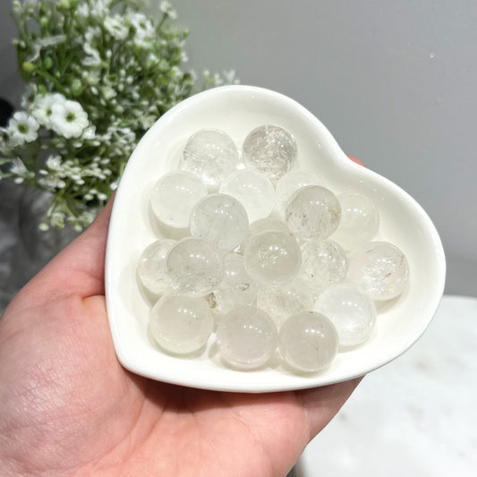 Small Clear Quartz Spheres