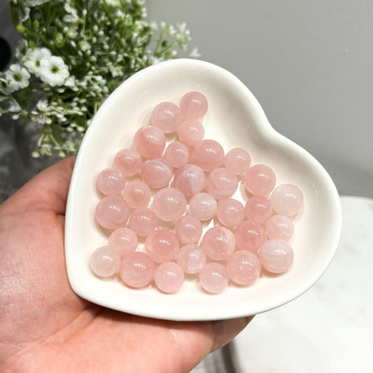 Mini Rose Quartz Spheres