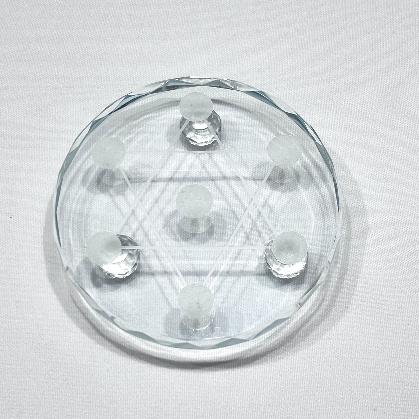 7 Point Star Glass Sphere Stands