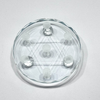 7 Point Star Glass Sphere Stands