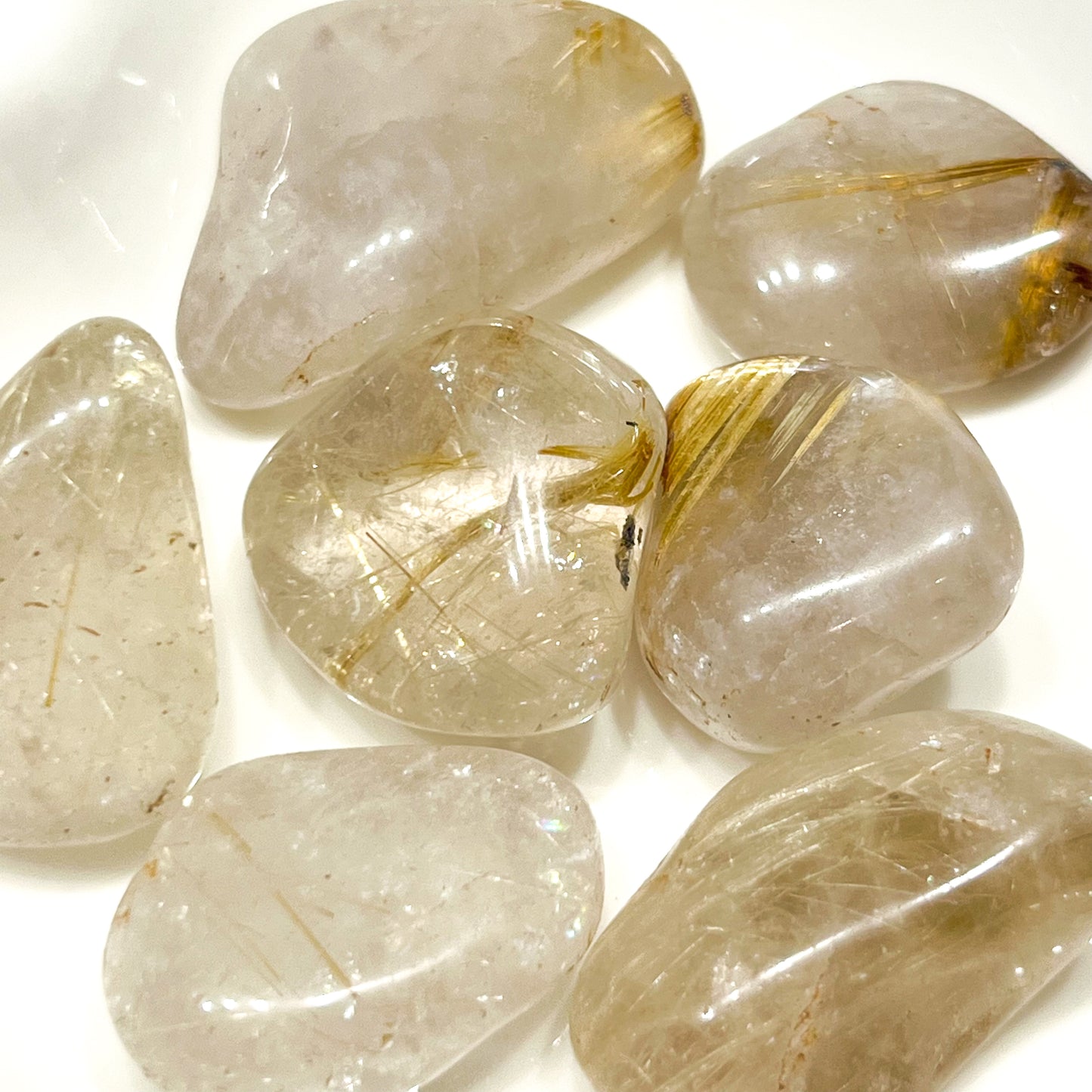 Golden Rutilated Quartz Tumblestones