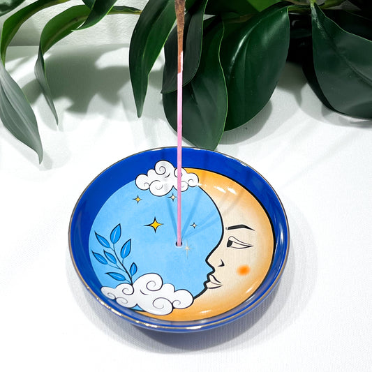 The Moon Ceramic Incense Holder