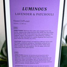 Load image into Gallery viewer, INTUITION | Lavender + Patchouli Reed Diffuser with Amethyst
