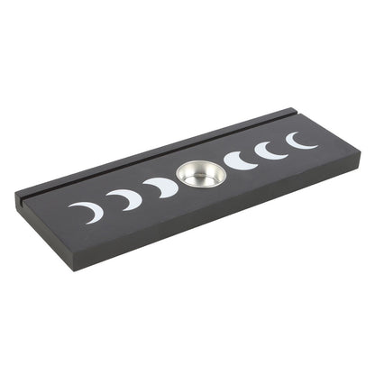 Black Moon Phase Tarot/Oracle Card Stand with Tealight Holder