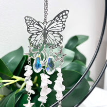 Load image into Gallery viewer, Butterfly Hanging with Rose Quartz Chips
