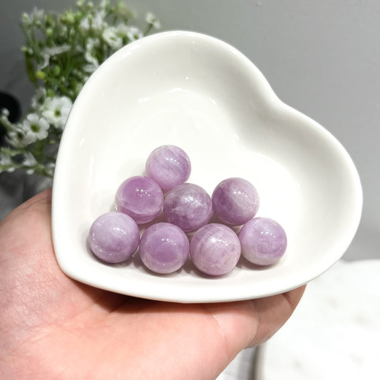 Small Kunzite Spheres