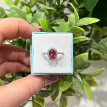 Load image into Gallery viewer, 925 Sterling Silver Ruby Ring
