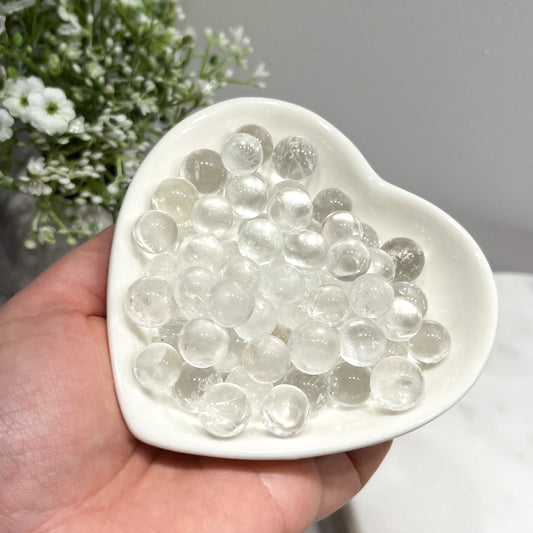 Mini High Quality Clear Quartz Spheres