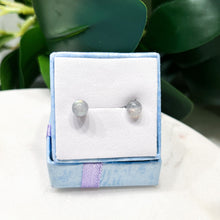 Load image into Gallery viewer, Sterling Silver Labradorite Studs
