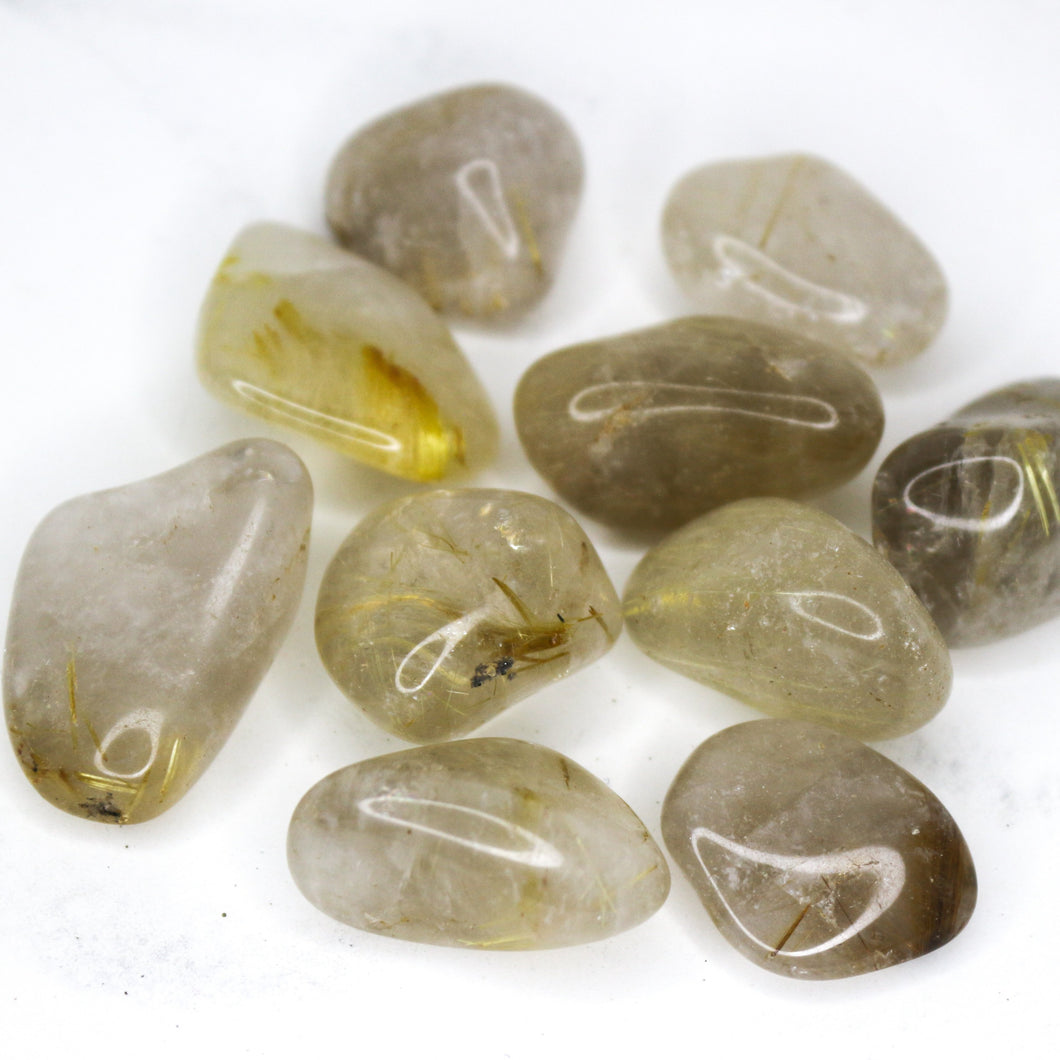 Golden Rutilated Quartz Tumblestones