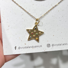 Load image into Gallery viewer, Sterling Silver Gold Plated Star Necklace
