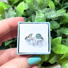 Load image into Gallery viewer, Aquamarine Moon Ring #1
