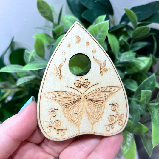 Wooden Butterfly Planchette Sphere Stand