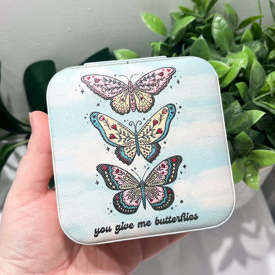 “You give me butterflies” Jewellery Box