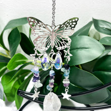 Load image into Gallery viewer, Butterfly Hanging with Fluorite Chips
