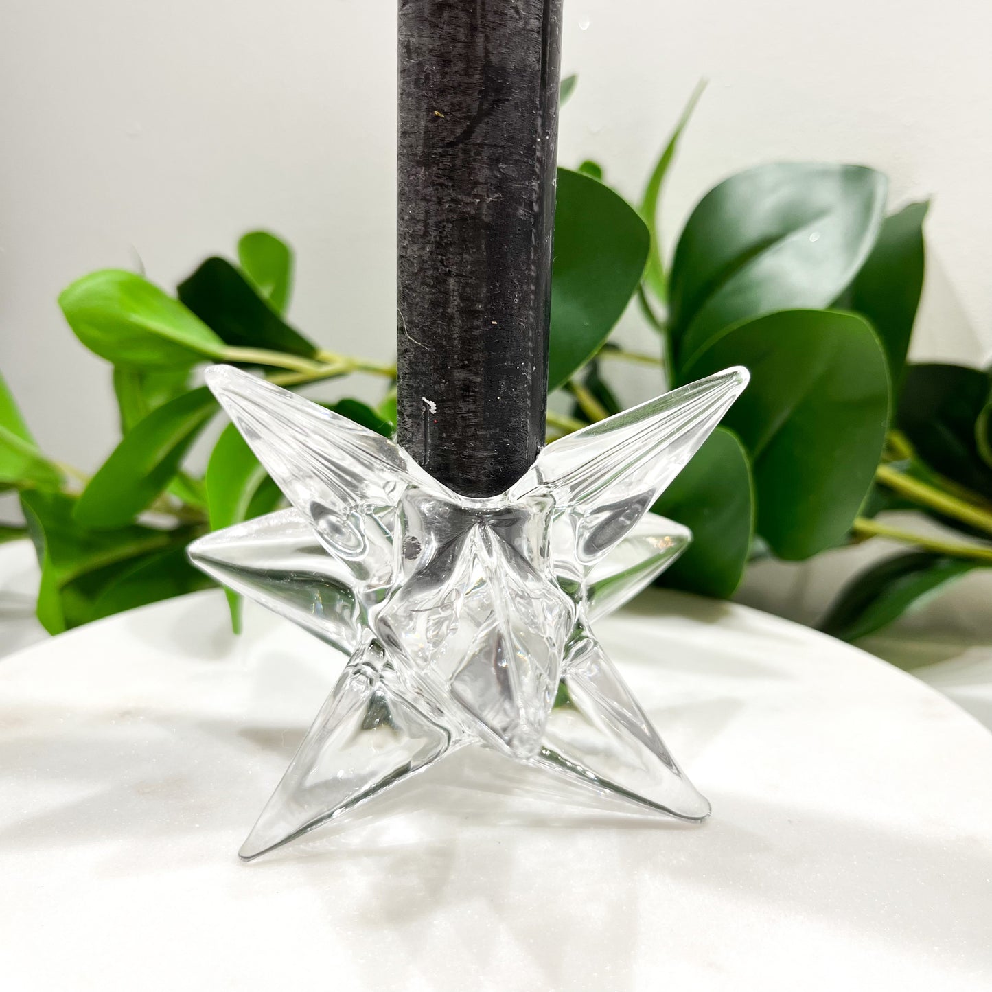 Glass Star Candle Holder