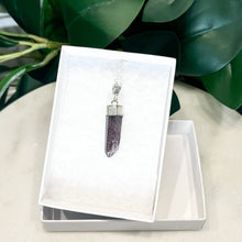 Load image into Gallery viewer, RARE Hematite Quartz Laser Sterling Silver Necklace #5

