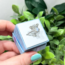 Load image into Gallery viewer, 925 Sterling Silver Rainbow Moonstone Bee Ring
